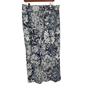 Messini Modest Skirt L Womens Pull On Long Elastic Waist Multicolor Stretch